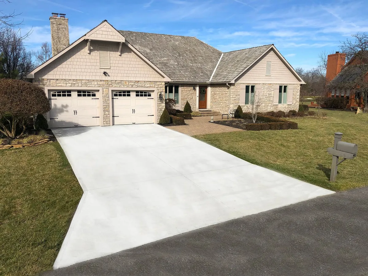 Concrete driveway project in Canberra