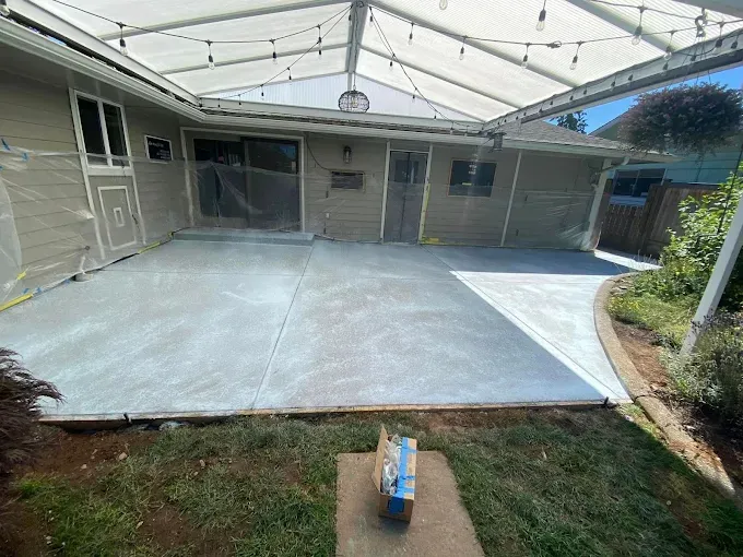 Spray-on concrete project in Canberra